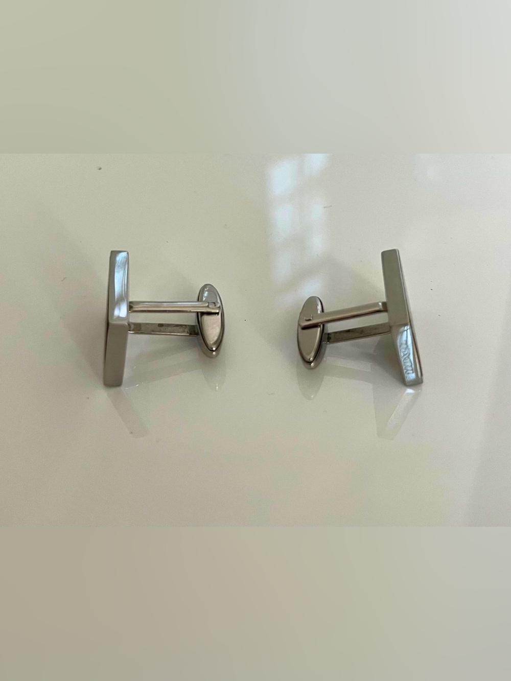 Volcom Wood Inlay Rectangular Cufflinks - Brown - Picture 3 of 4